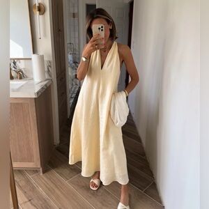 Banana Republic PAULINE LINEN MIDI DRESS